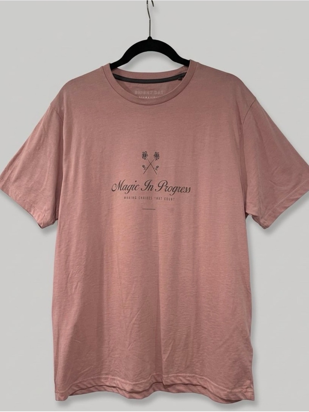 Denim & Flower Men’s Dusty Rose Short Sleeve Graphic Tee